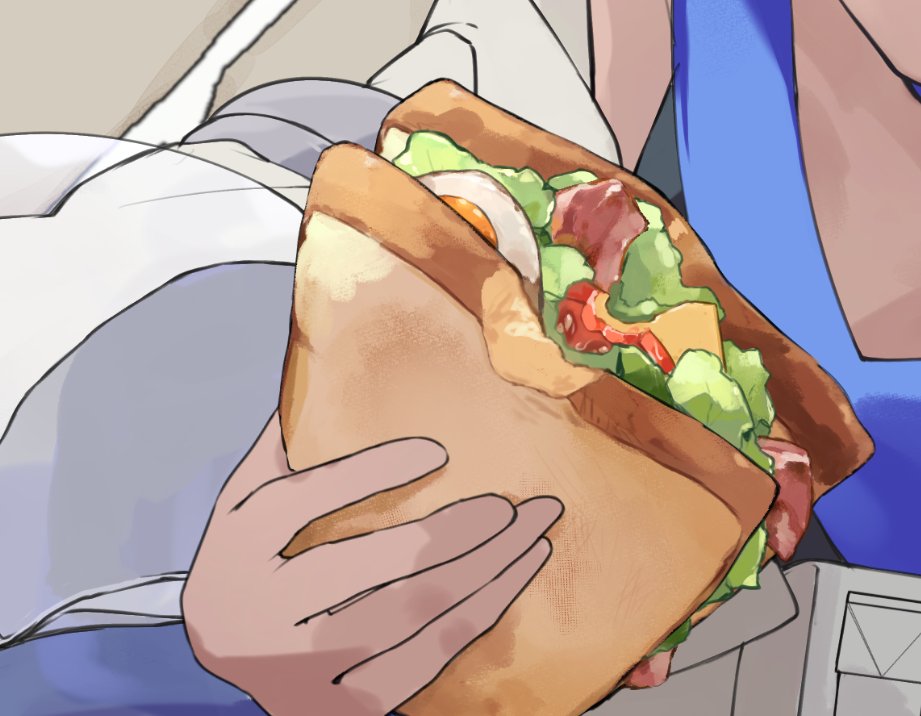 「締め切り間に合わなかったけど美味しそうなサンドイッチ描けた」|Ryo ଳ大ケガ中のイラスト