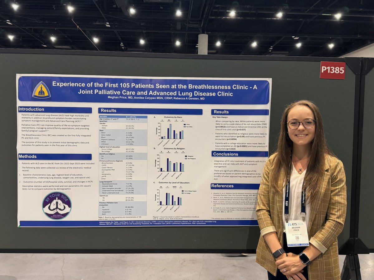 Wonderful presentation by Dr. Meghan Price from <a href="/OslerResidency/">The Osler Medical Residency</a> on her work understanding the experiences of patients being seen in Breathlessness Clinic 👏