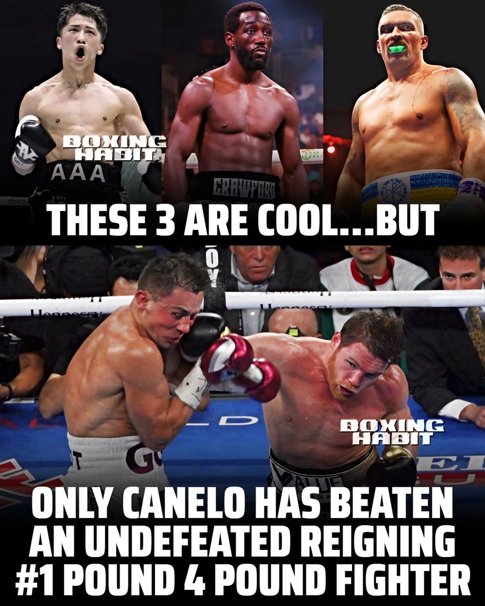 #Canelo is a generational talent that no current fighter can match🔥