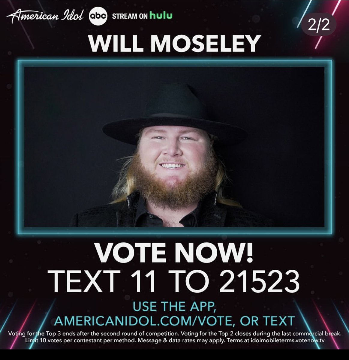 For my birthday vote for Will Moseley to be the next #AmericanIdol He’s a @GeorgiaSouthern grad too #HailSouthern! 🦅