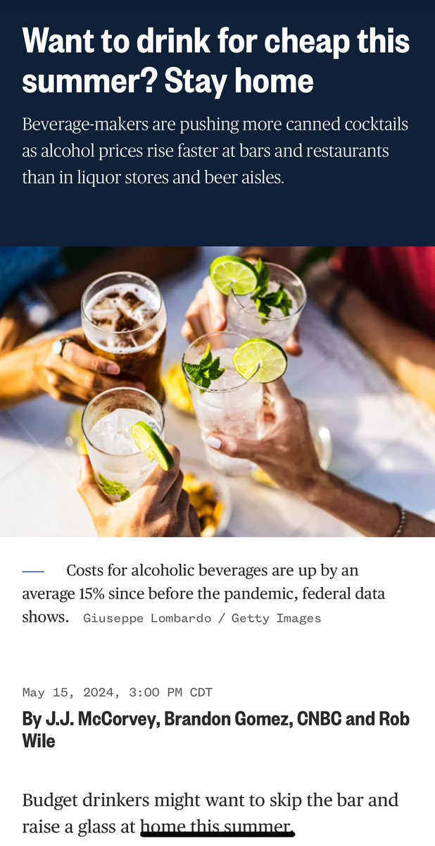 Inflation hits happy hour 😩