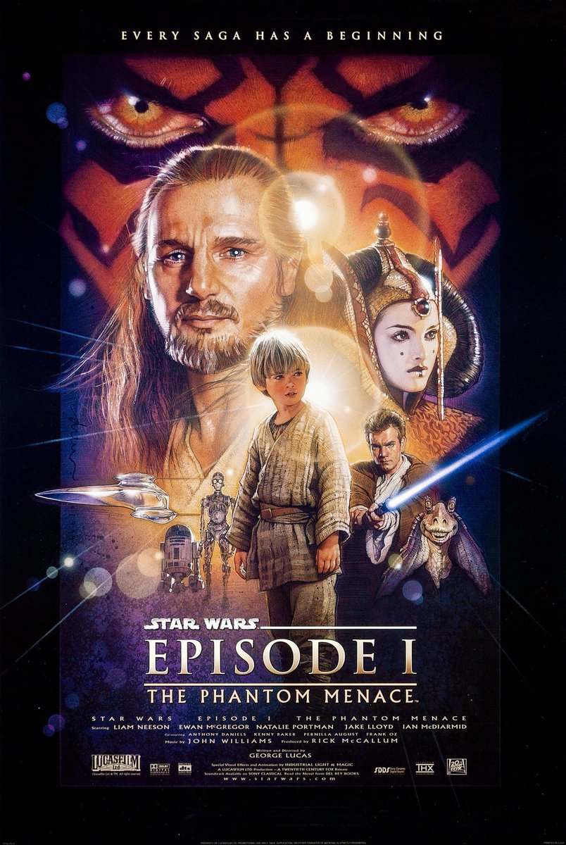 🎬MOVIE HISTORY: 25 years ago today May 19, 1999 the movie 'Star Wars: Episode I - The Phantom Menace' opened in theaters!

#LiamNeeson #EwanMcGregor #NataliePortman #JakeLloyd #IanMcDiarmid #AnthonyDaniels #KennyBaker #PernillaAugust #FrankOz #AhmedBest #RayPark #SamuelLJackson