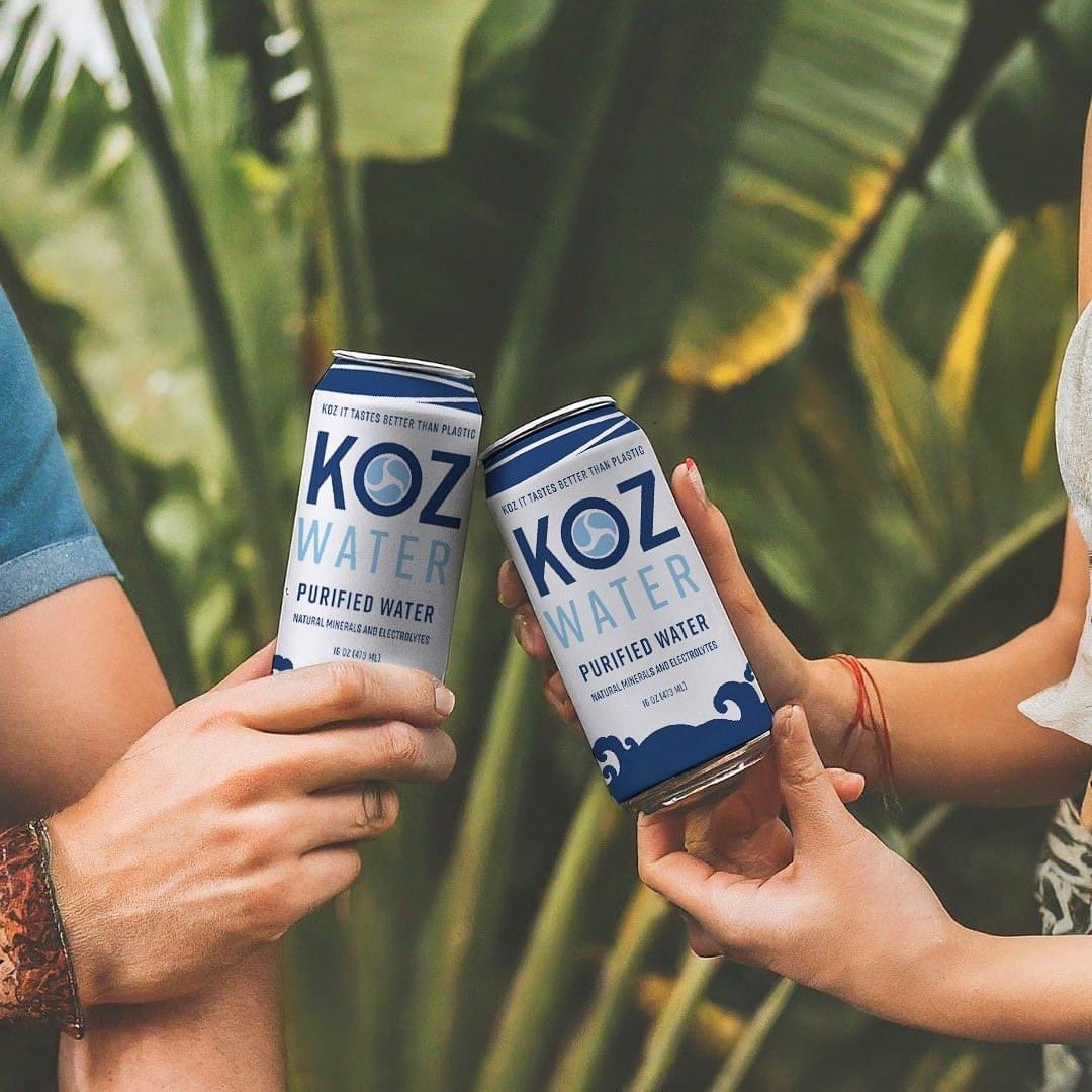 Go Green 💚♻️ #JoinTheKoz💧🌎 

Learn More 💡
goldengrailtech.com/kozwater

#goldengrailbeverages #kozwater #koz #goldengrail #recycle #aluminumcanned #cannedwater