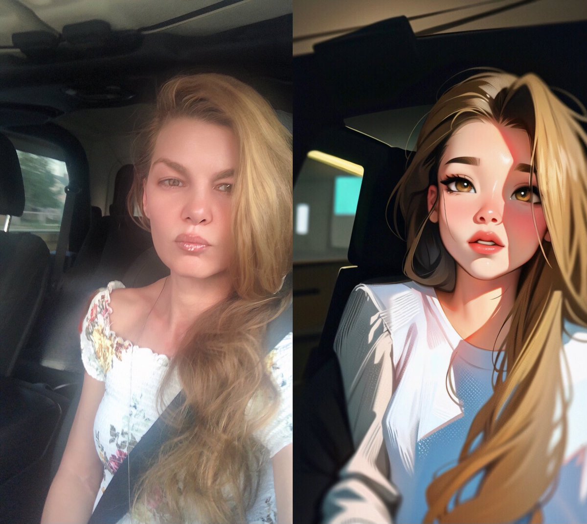 DaneenBoone's tweet photo. Check out comparison👱‍♀️💫#DaneenBoone
#comic #app #cartooned
#love #Ai #cartoon #funny apps🩷 https://t.co/V0b5cIpfi6