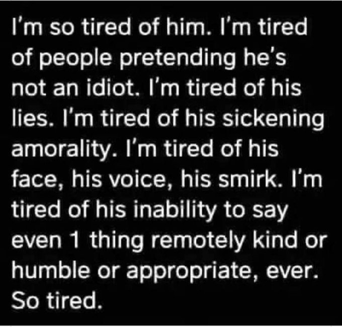 Are you tired of Donald Trump? 👇👇👇