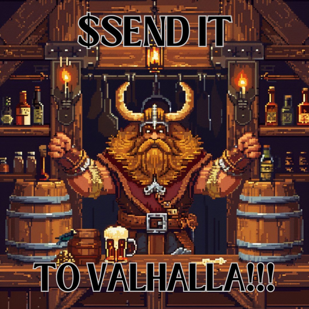 SENDvalhalla's tweet photo. Let us raise our voices high, for every Viking under the sky! 🌌🗣️

$SEND
#SENDitToValhalla https://t.co/5TLhrcTVQe