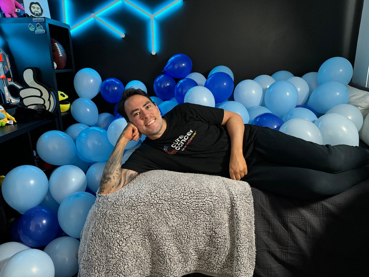 thyjamison's tweet image. 50 hour stream ✅ $2,750 raised ✅ Obligatory post stream balloon pic ✅ You guys are incredible! Thank you everyone for making the weekend such a success! #FuckCancer @CureCancerAu @GameOn_Cancer 💙