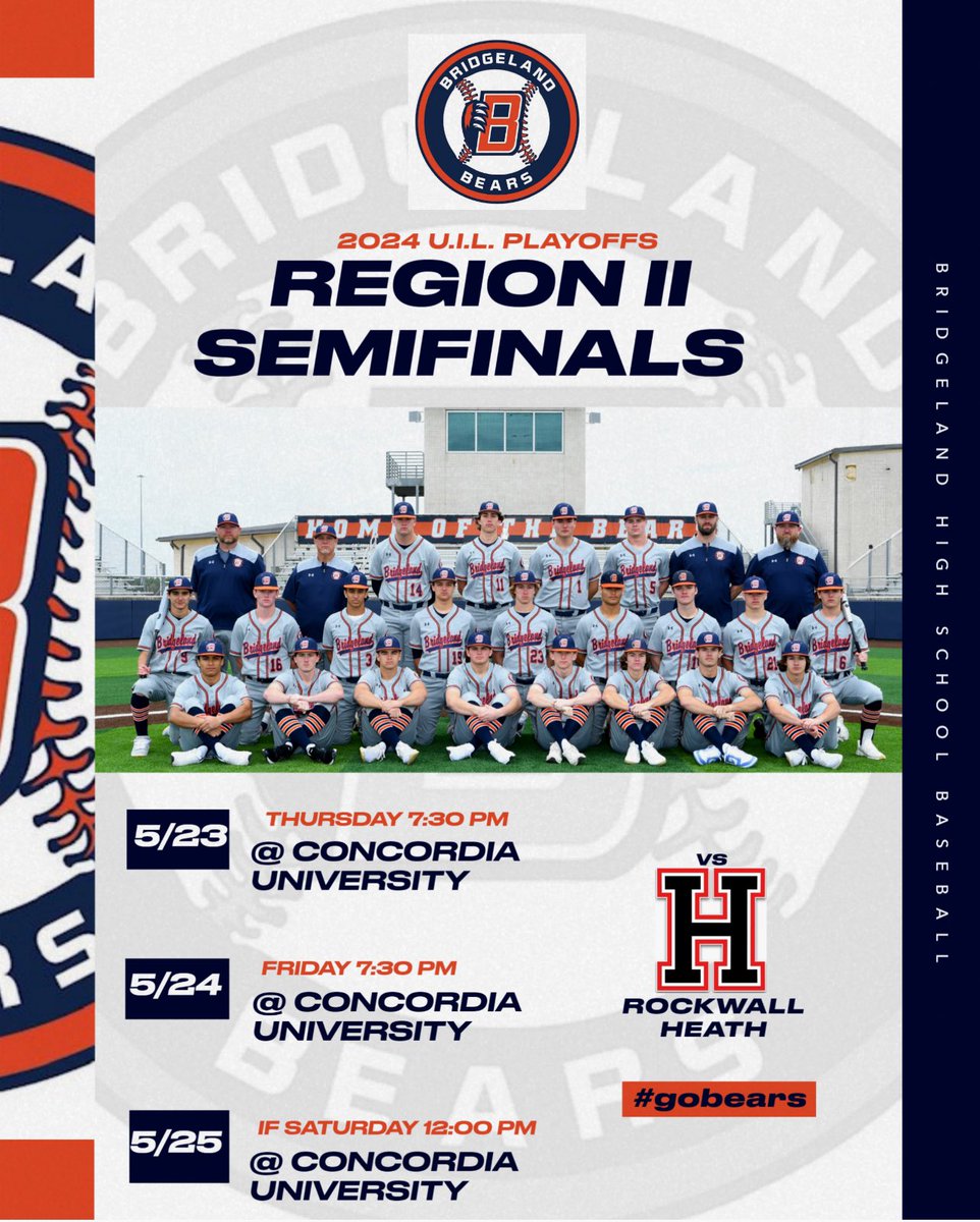 Bridgeland Baseball (@BridgelandBsb) on Twitter photo 2024-05-20 00:44:25