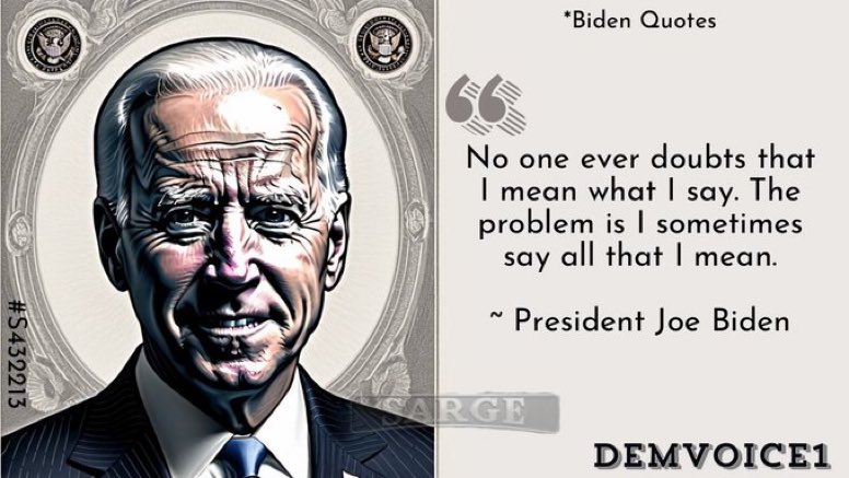 Yes. He means what he says--AND, he tells the truth. Do we seriously want to go back to having a liar in the White House? #USDemocracy #DemVoice1 #BidenBoom