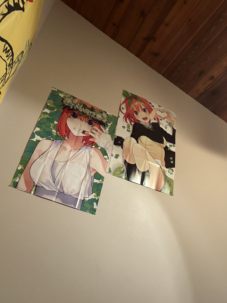 Got a quintessential quintuplets box set today and came with 2 posters of the winner yotsuba chads are eating good today