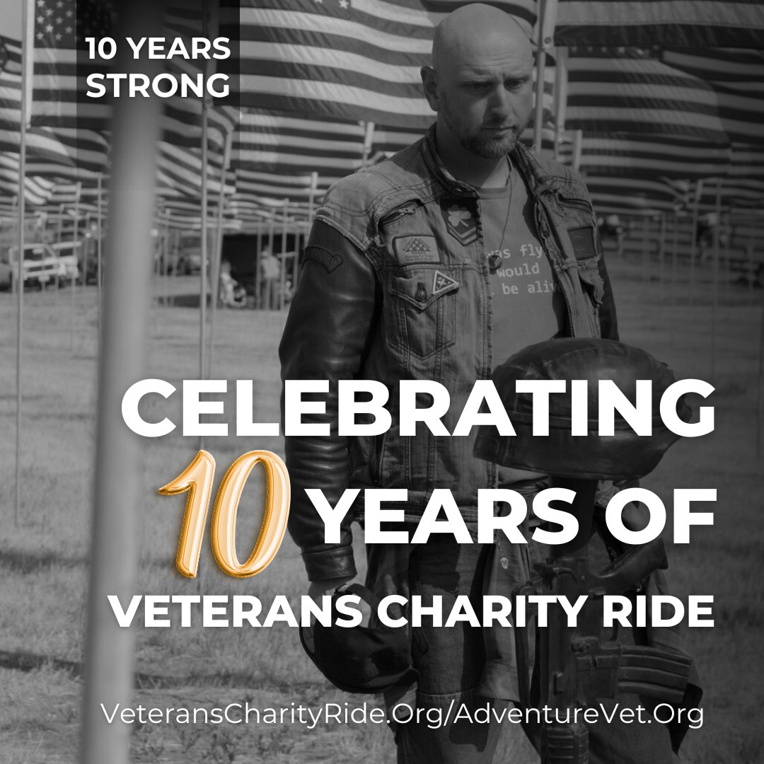 #10YearsStrong - We remember all the fun and the poignant moments.

#VeteransCharityRide #AdventureVet #motorcycles #MotorcycleTherapy #IndianMotorcycle #RussBrownMotorcycleAttorneys #supportourtroops #supportourveterans #navyseals #navy #army #flags #freedom #americanflag
