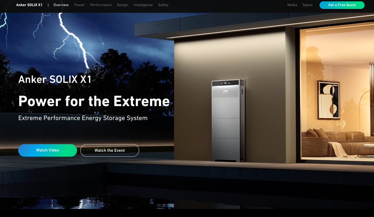 Anker竟然做家庭储能了
超大号充电宝，样子确实好看
anker.com/anker-solix/x1…