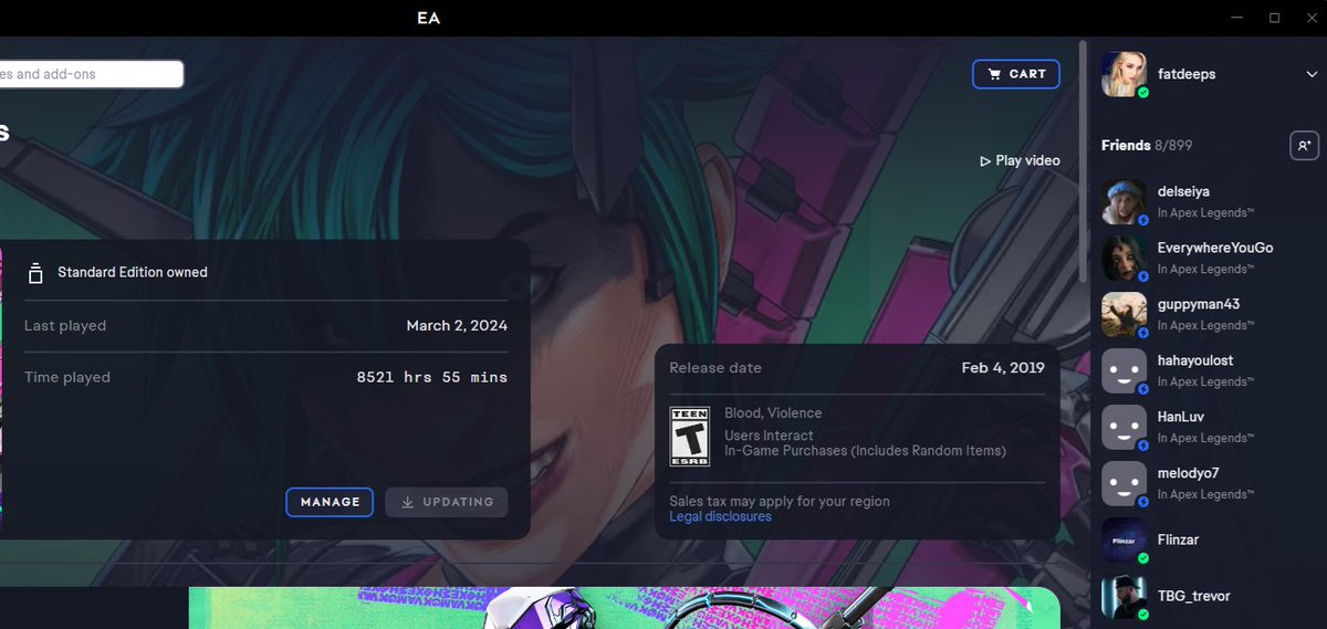 fatdeeps's tweet image. playing since Season 0, never deleted anyone.  899 friends  #NoEgo #IknowYouDeletedMe