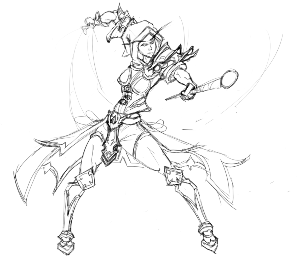 Devoxity's tweet image. sketch of my wow mage