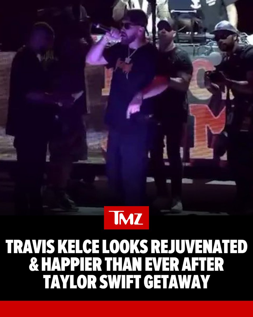 #TravisKelce looks like he's feeling pretty damn good after his whirlwind trip to Europe with #TaylorSwift! Check out the footage 👉 tmz.me/tLivwJr