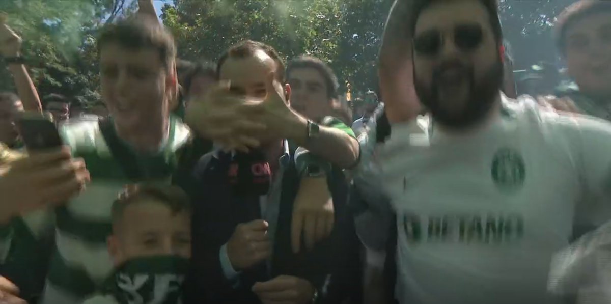 Quando és reporter da CNN mas Gyokeres é vida.
