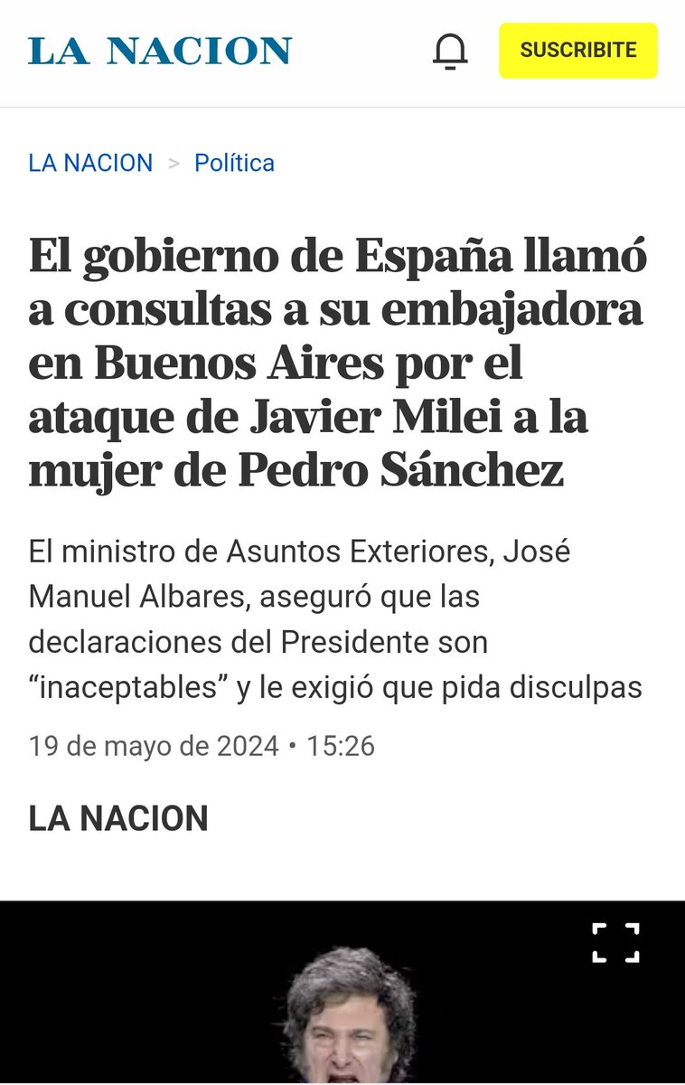 La pelea de Pedro Sánchez y Milei es la verdadera pelea de inválidos. Los dos sirven al mismo amo para colmo, y nos quieren hacer creer que son enemigos.