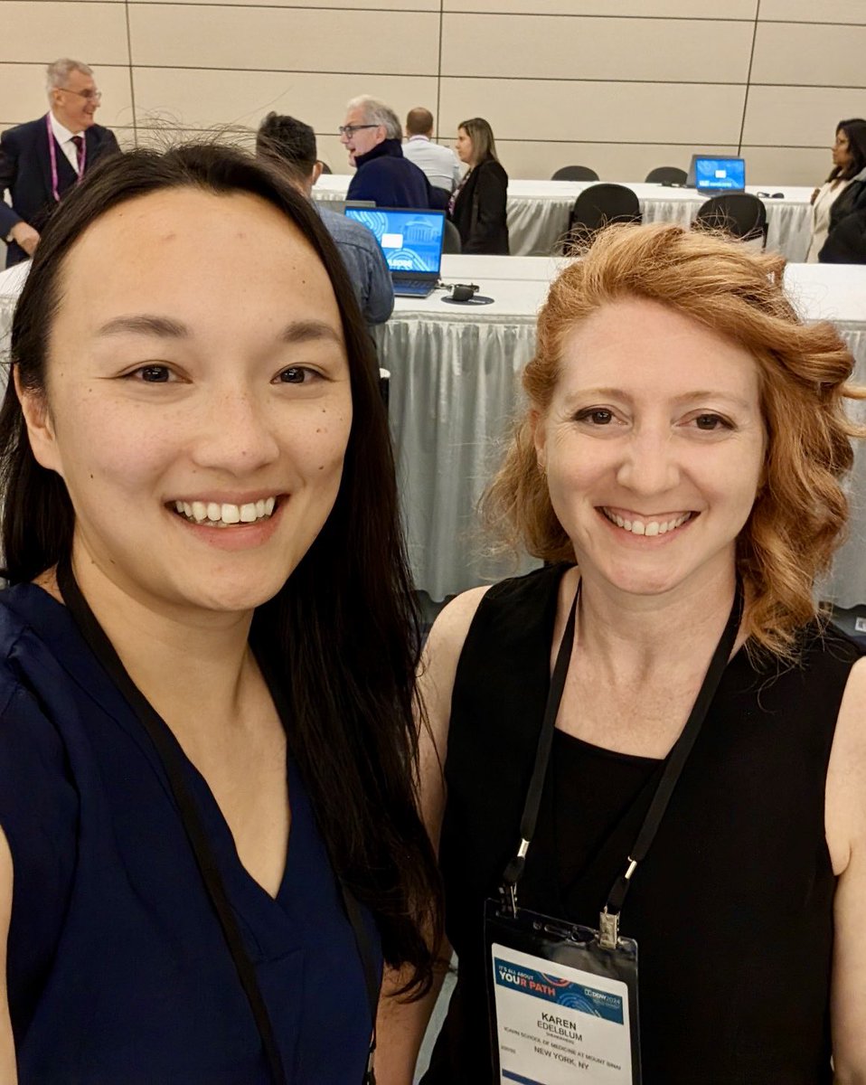 The best part of #DDW2024 so far is catching up with former MD/PhD trainee, Maddie Hu! She’ll be presenting Monday at 11:15am in 201, come see her findings on #HCC before she submits her #GIfellowship applications! 👀