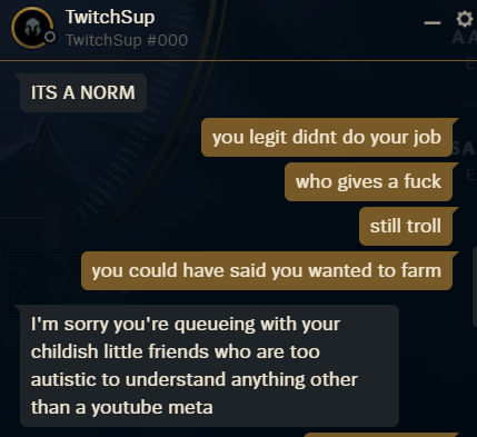 Sliverlive's tweet photo. Hey @RiotSupportDACH, der Nasus hat die ganze zeit Q gestackt obwohl er ap sup war und hat auch jeden farm genommen sowohl auf lane und im jgl und hat mich dann später einen Autisten genannt und das damit begründet dass er ein S hatte... https://t.co/5C2AqWjGF2