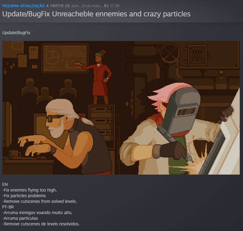 Atualização no joguinho de nave. #railgunners on steam