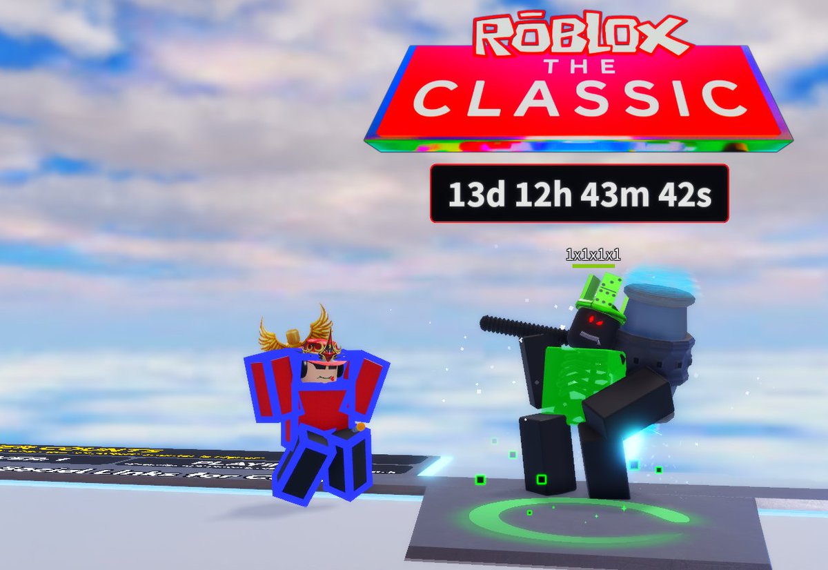 Happy to announce that Blade Ball will be in the classic event! Adventure awaits…

#RobloxClassic