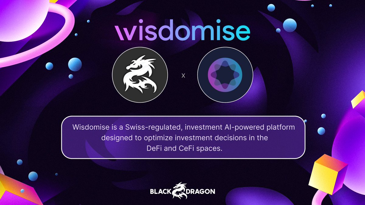 BlackDragon_io's tweet photo. BlackDragon members have recently closed an investment round. Congratulations to @wisdomise! https://t.co/c3Rtu5JGgf