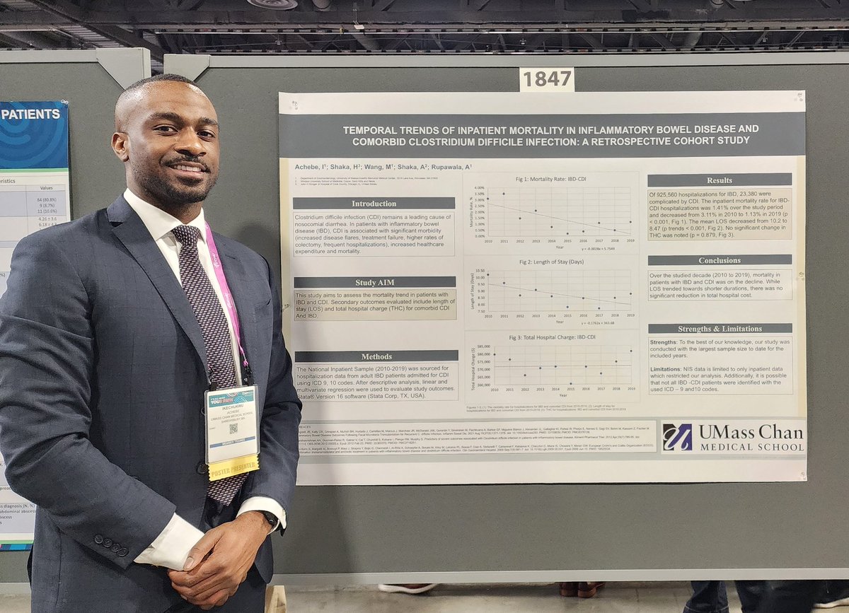 UMassGI's tweet photo. Posters at #DDW2024 @IkeAchebeMD @DDWMeeting https://t.co/2usoNI0OVy