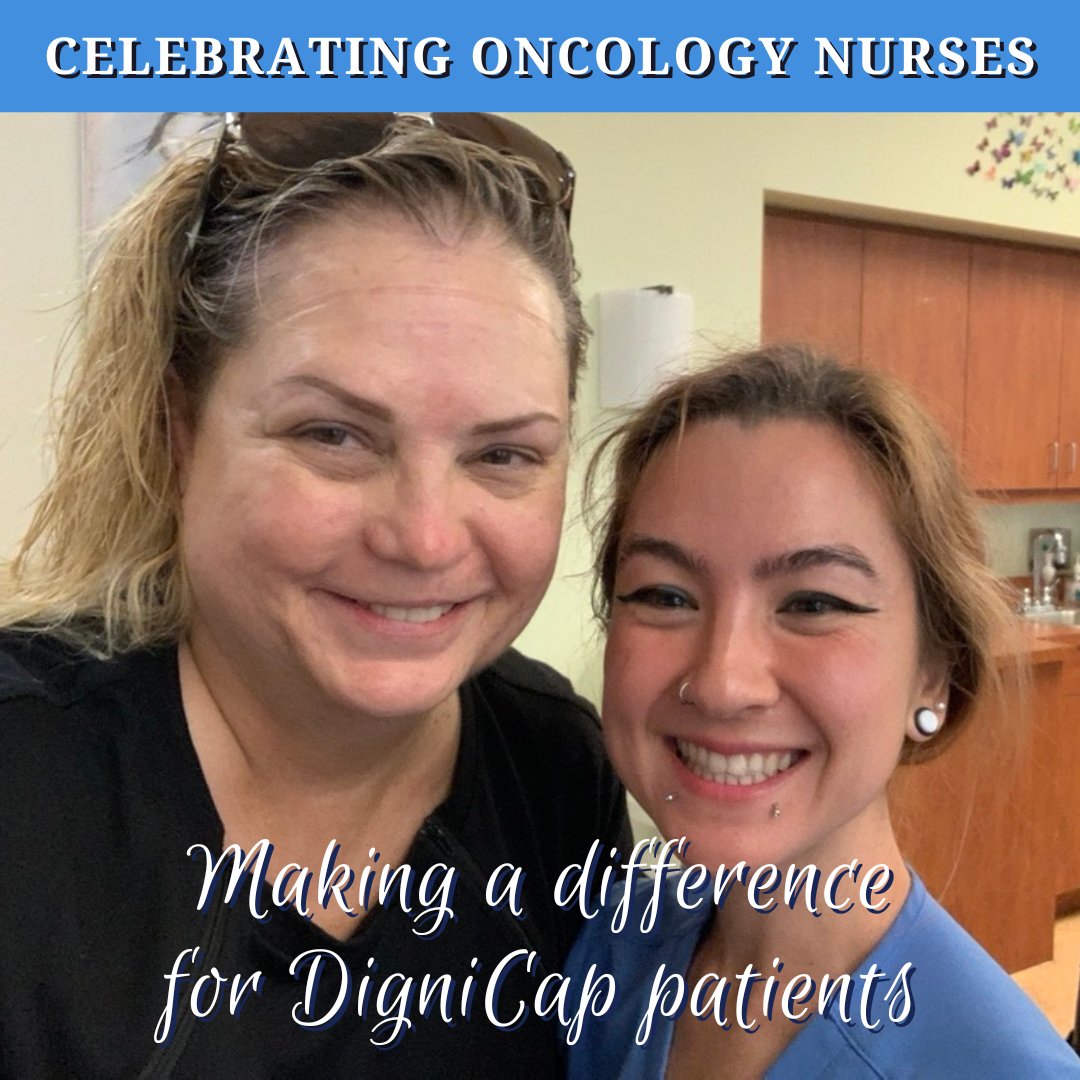 Celebrating Oncology Nurses - Crystal Canter from Florida Cancer Specialists & Research Institute. 'Crystal is a sweet, compassionate and caring nurse', #DigniCap patient Kellie.

#oncologynursingmonth #scalpcooling #cancer #chemo #breastcancer #dignitana #SavingHairChangingLives