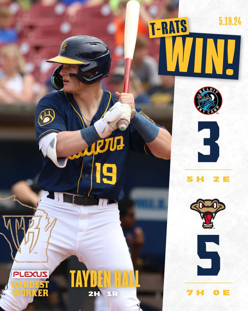 Secured Game 6 and the series win! 💪

Today's Plexus Hardest Worker of the Game is Tayden Hall. 🤝 plexus.com/en-us/careers

#TRatNation