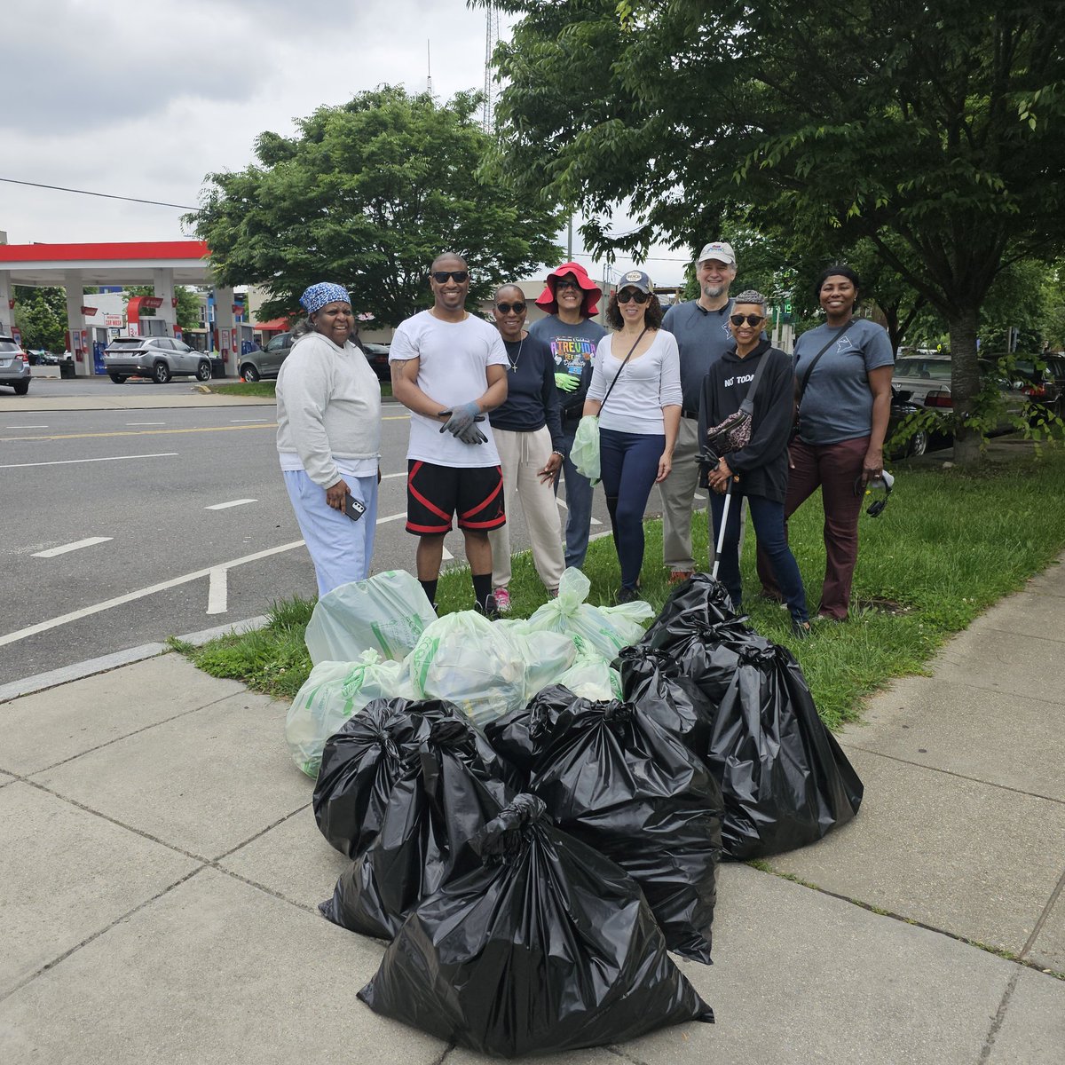 Thanks to the Mayor's Office of the Clean City for providing supplies. The Brightwood Community Association Spring Clean Up left Brightwood brighter. Thanks to all who came out.
