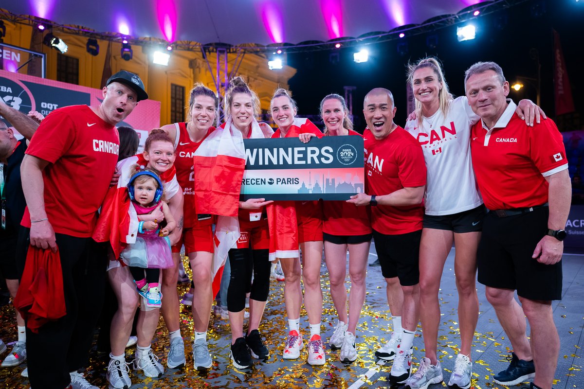 The group who helped make Canadian history happen 👏 For the first-time in our country's history, a 3x3 Basketball team will compete in the Olympic Games #3x3OQT | #CB3x3