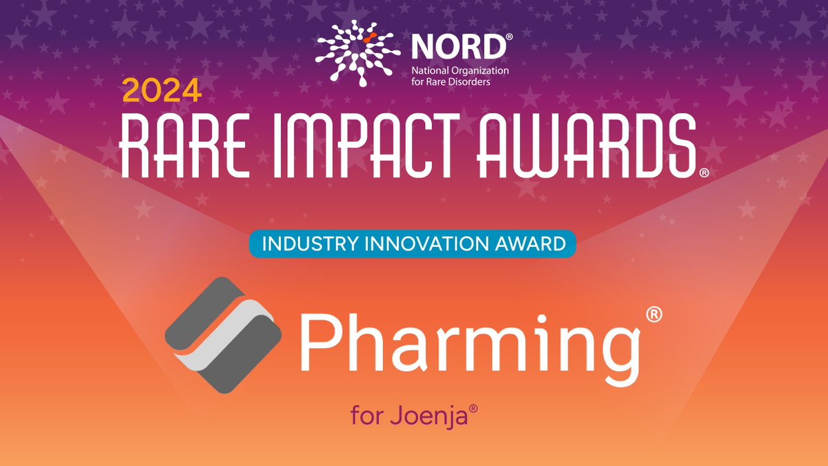 One of our #RareImpactAwards Industry Innovators this year is @PharmingGroupNV, developers of the first approved treatment for Activated PI3K Delta Syndrome (#APDS), a rare primary immunodeficiency.

Meet the rest of our 2024 Honorees: rareimpact.org