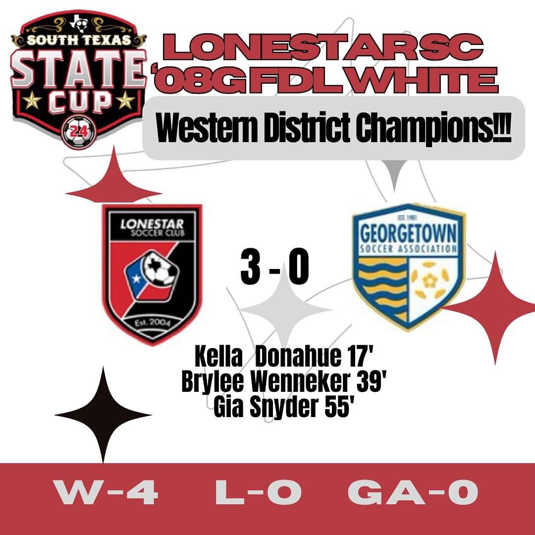 On to State Finals next weekend!!!! @LonestarSC @stxsoccer @ImYouthSoccer