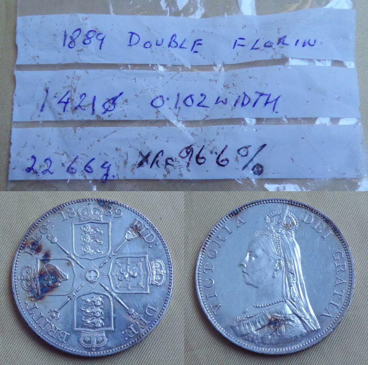 #Antiques #Vintage #Coins #Auction - An #Antique British #Victoria 1889 Silver Double Florin #Coin 22.26g XRF = 96.6% ebay.co.uk/itm/1763858109… #eBay via @eBay_UK