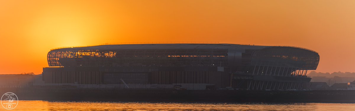 One for the Blues, with orange sunrise hues...

Bramley Moore from the air and from Wallasey Beach. Will be great for photography when completed and Everton move in, especially of a night!