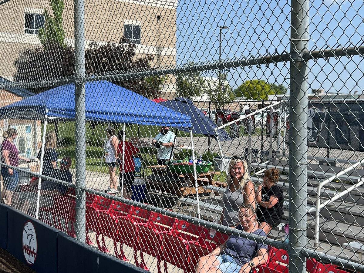 Sunday softball game. Players and parents. @FranklinMADE_AD