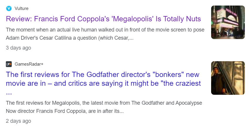 COMPUNCTIONboi's tweet photo. The reviews coming in for Megalopolis make it sound like this year's cinematic equivalent of Avenged Sevenfold's "Life Is But A Dream" https://t.co/yQo3ENLSlW