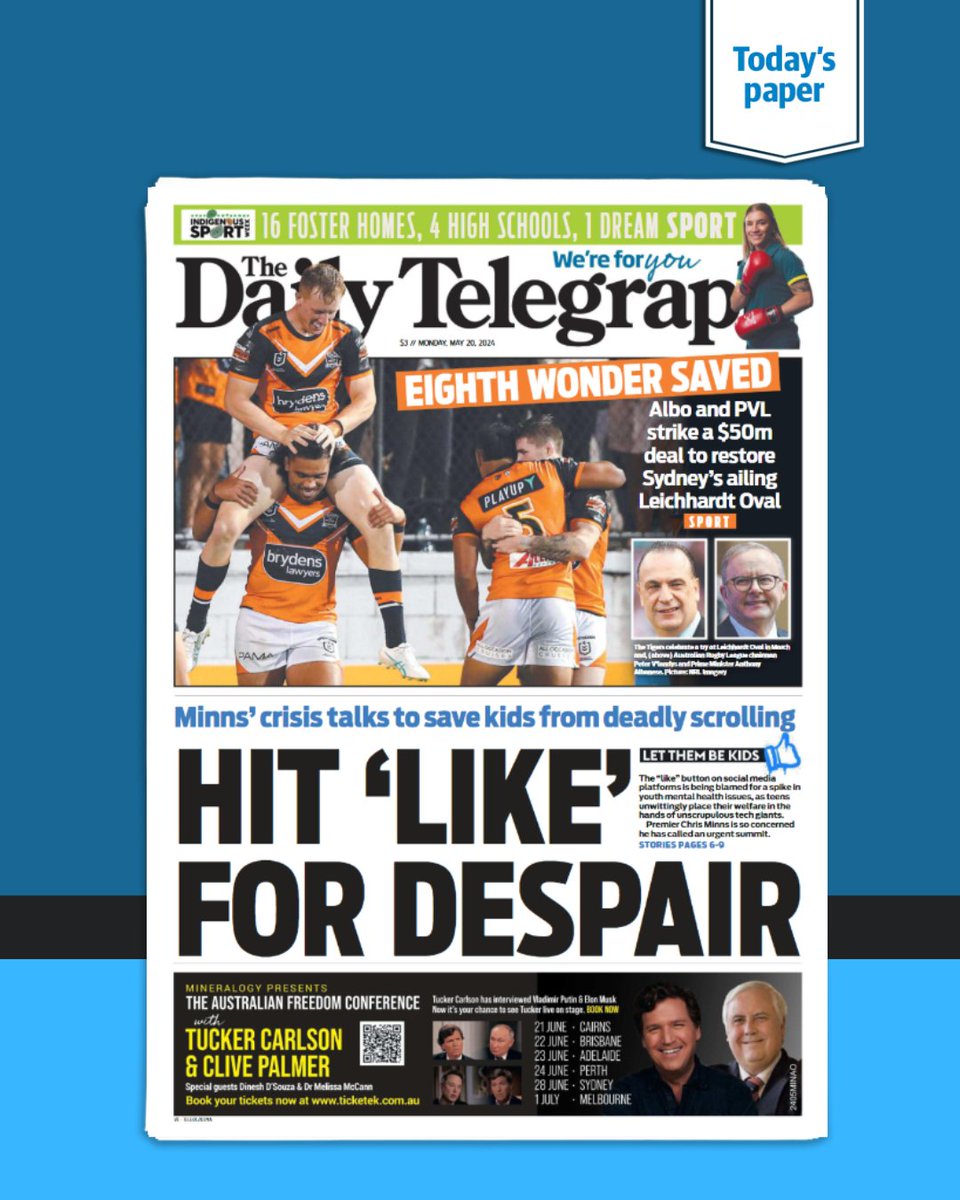 FRONT PAGE 📰 Read the digital edition of Monday's paper 👉 bit.ly/3Ok5zGC