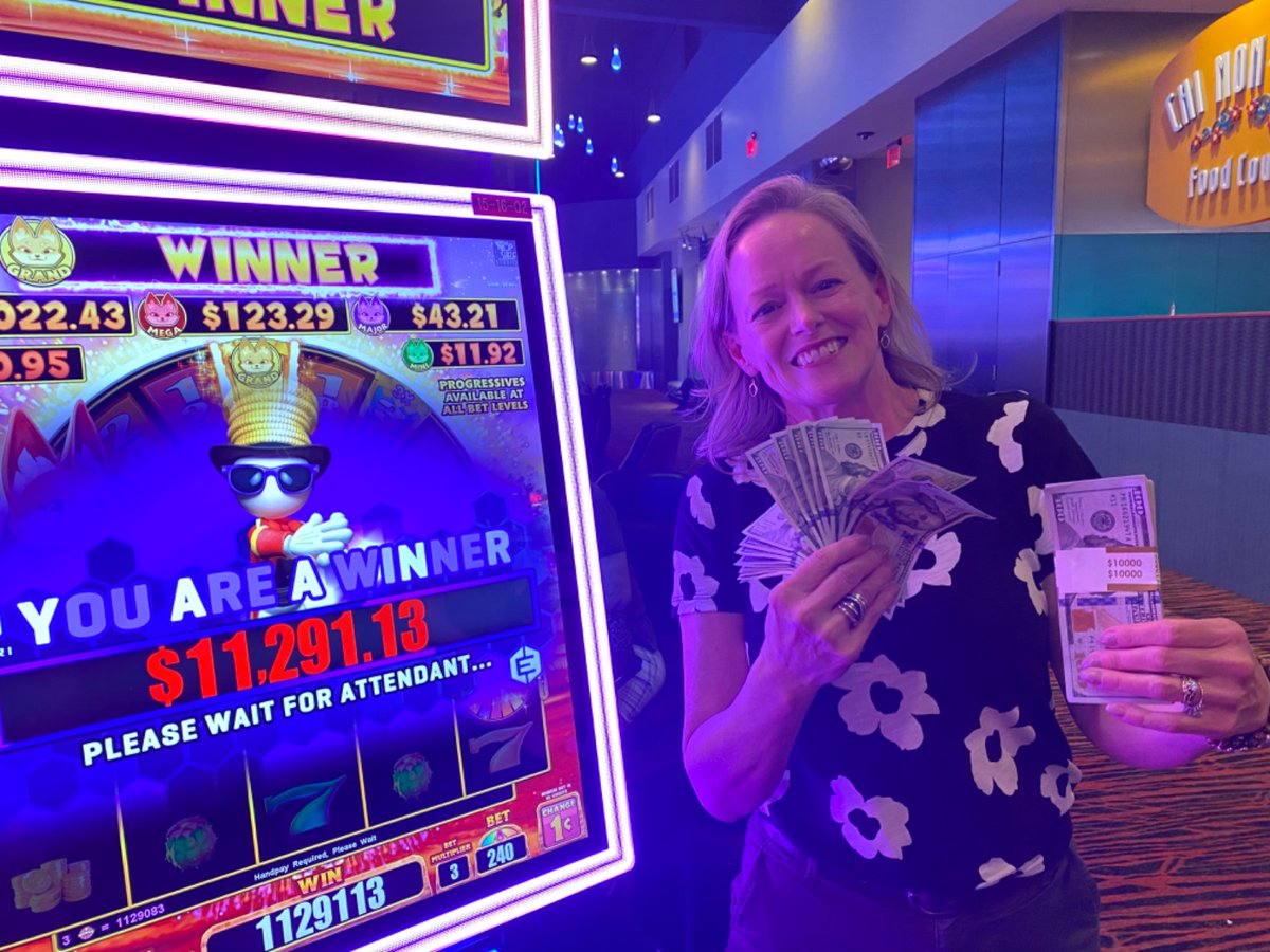 Shoutout to Cynthia, our latest #MoneyKeeper, for scoring a thrilling $11,292 jackpot! 🌟 Let's celebrate her win and inspire others to #GetYourVegasOn at FireKeepers! 🎰