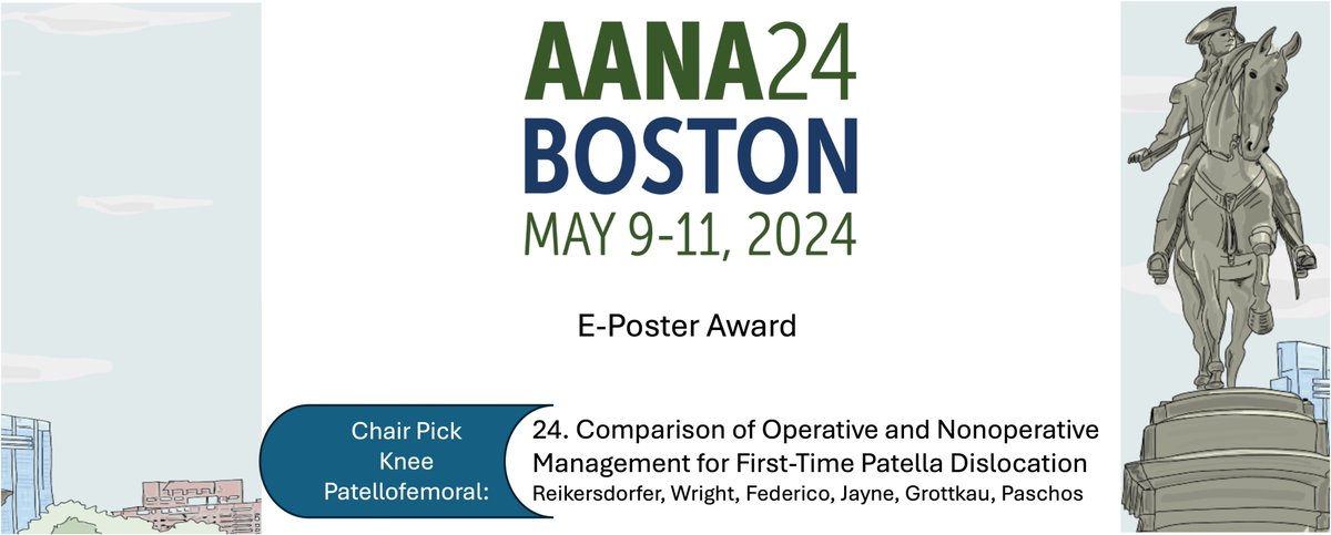 Thank you <a href="/AANAORG/">AANA</a>  for an amazing congress. Congrats to our research team at @mghfc  that won the e-poster award for the patellofemoral joint !!