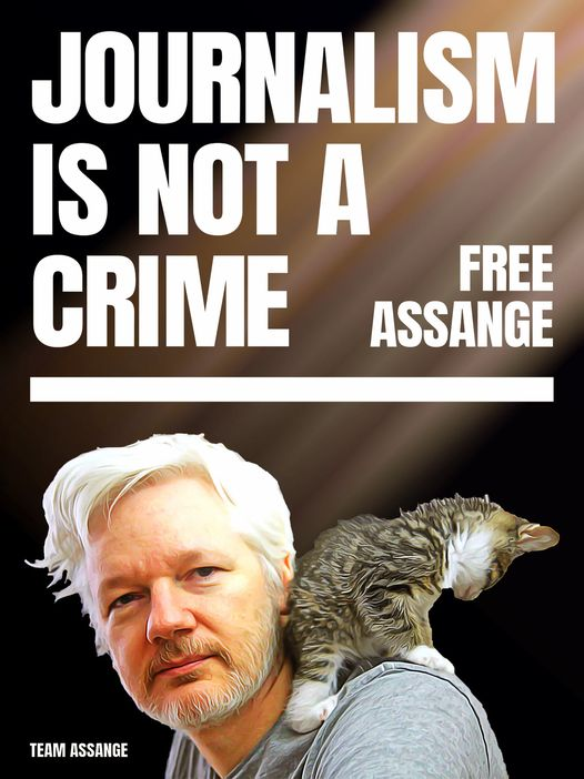 Michell45064244's tweet photo. Journalism Is Not A Crime! #FreeAssangeNOW #LetHimGoJoe https://t.co/zBkE82oH4y