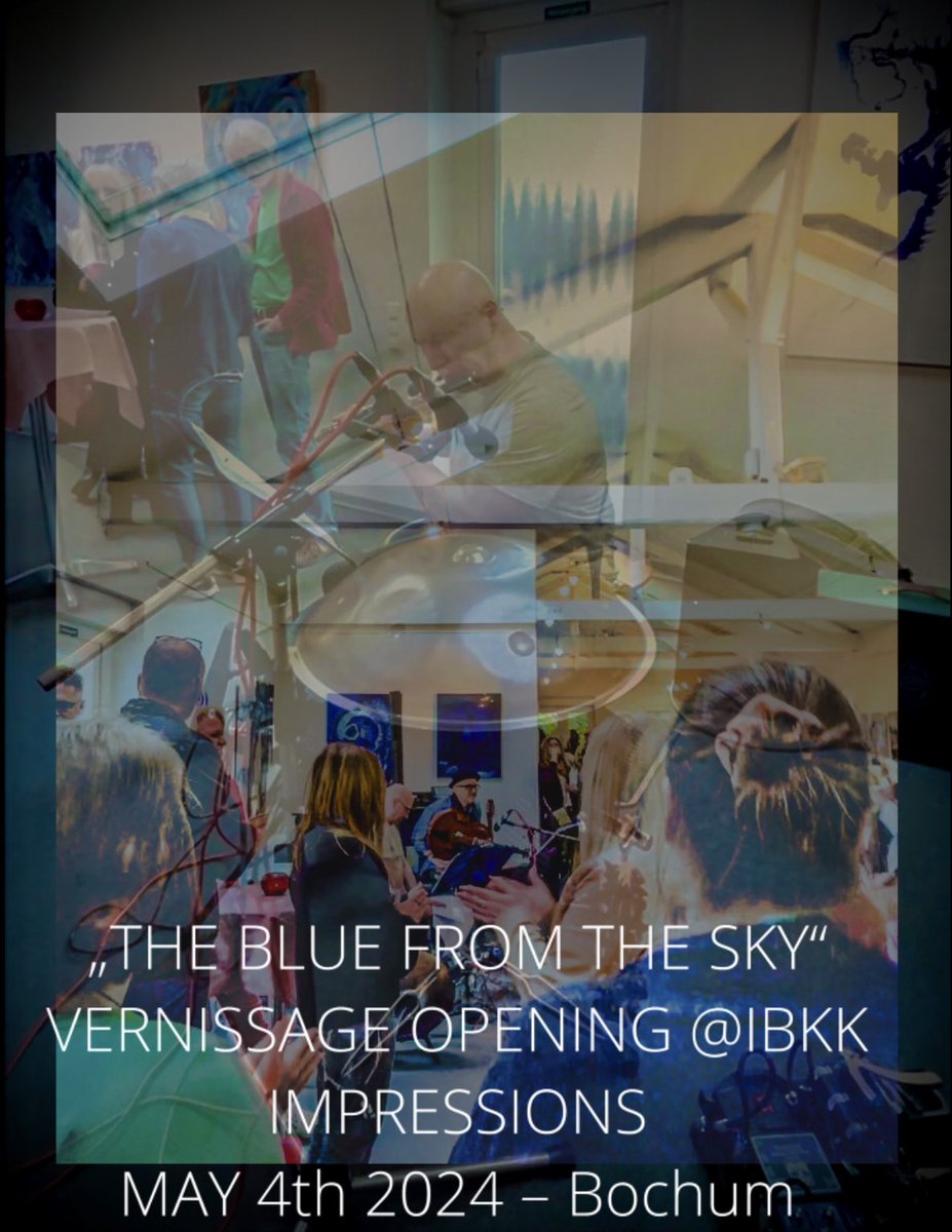 „THE BLUE FROM THE SKY“ - VERNISSAGE OPENING @IBKK 🎶 🎥 youtu.be/bhQp57FIVLU?si… via @YouTube #MENGERundWOLFF #Avantgarde #Jazz #Duo #Ambient #Lounge MAY 4th 2024 we had the pleasure to participate at the opening of the exhibition „THE BLUE FROM THE SKY“ @ IBKK Design and Art