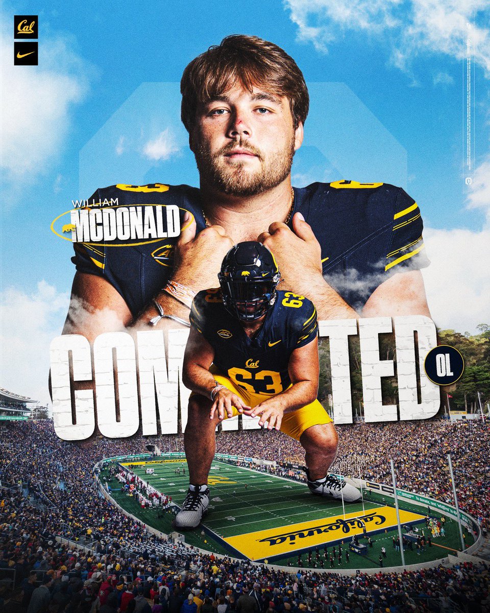 avinashkunnath's tweet photo. Cal has landed a big transfer in Coastal Carolina OG Will McDonald. Allowed only nine pass rushes in around 400 pass snaps with the Chanticleers this season. Will certainly be in the mix to start on the interior
The Bears will have a very competitive, deep OL room in 2024. https://t.co/LkAqTvFa6C