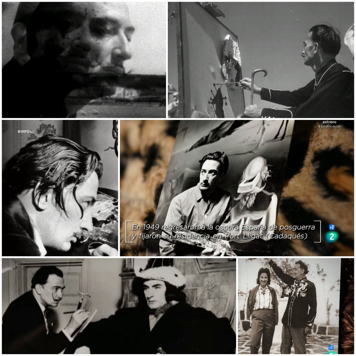 VLafora's tweet photo. @Impres_TVE hoy #IMPDalí la gran entrevista de #PalomaChamorro  consigue con tacto y sensibilidad descubrir las mil "caras" de Dali: Excesivo, Desmedido,  Fanático, Egocéntrico, Surrealista, Creativo, Científico, Humorístico, artísticamente  Hiperactivo y humanamente: Daliniano! https://t.co/IxllCi5PC6