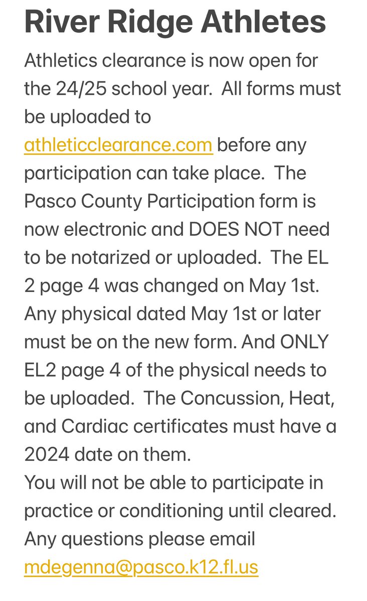 RRHS Athletic Director (@rrgirlswts) on Twitter photo All new and returning River Ridge Athletes Athletic Clearance is open. Please read. <a href="/rrhsknights/">River Ridge Knights</a> <a href="/BaseballRRHS/">River Ridge Baseball</a> <a href="/marywainwrigh16/">m….wain</a> <a href="/Jbaker1793/">J.D. Baker</a> <a href="/RealCoach_D/">Coach Joeyn Dearsman</a> All new and returning River Ridge Athletes Athletic Clearance is open. Please read. <a href="/rrhsknights/">River Ridge Knights</a> <a href="/BaseballRRHS/">River Ridge Baseball</a> <a href="/marywainwrigh16/">m….wain</a> <a href="/Jbaker1793/">J.D. Baker</a> <a href="/RealCoach_D/">Coach Joeyn Dearsman</a>