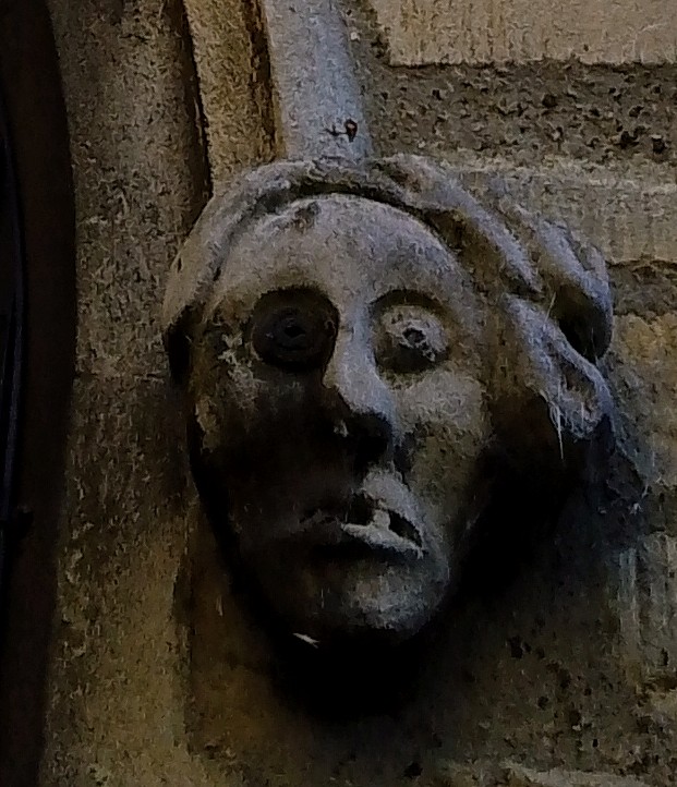 #StPetersIrthlingborough A stone carving (2023) #StoneworkSunday #PhilOnaBike #FridayFaces