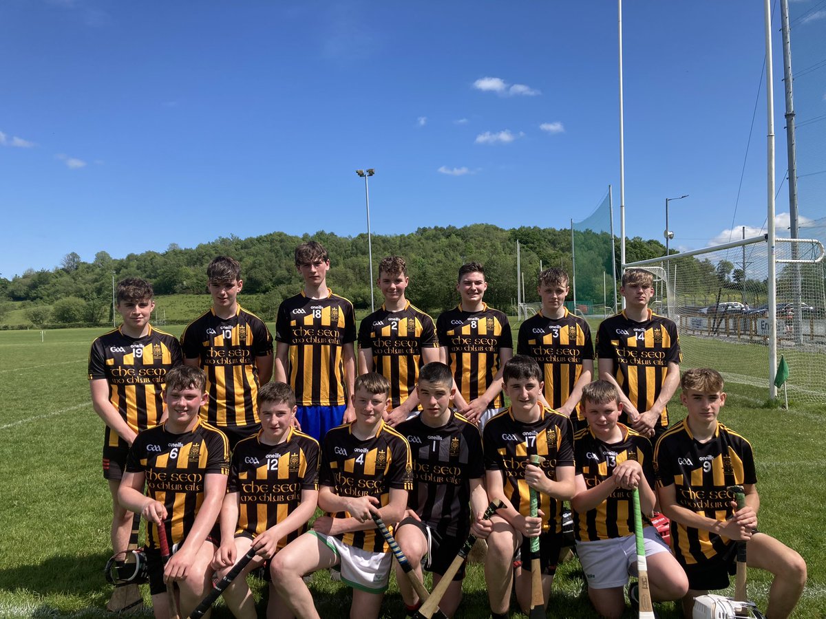 Our u16 amalgamated team who lost to Naomh Aodhan and beat Inniskeen this morning in the tain Og blitz. Thanks to @truaghgaels for hosting.