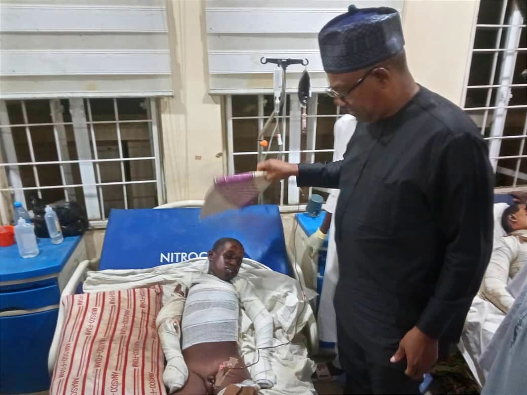 Peter Obi visited the Murtala Muhammad Specialist Hospital, where some victims of the Kano Mosque attack are receiving treatment.

A Compassionate Leader we can Trust;