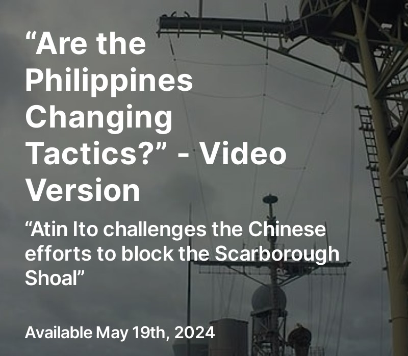 “Are the Philippines Changing Tactics?” - Video Version open.substack.com/pub/thomasleck… #China #CCP #SouthChinaSea #WestPhilippineSea #Philippines #ScarboroughShoal #SecondThomasShoal #EscodaShoal #FerdinandMarcosJr #grayzonetactics #greyzonetactics #AtinItoCoalition