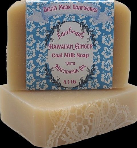 You will love this soap! Soft white floral with decadent macadamia oil.  #artisanSoap #handmade #gift #oliveOilSoap #shopLocal #coldProcessSoap #SmallBusiness #skincare #palmFree #shavingSoap #giftforHer   #etsySeller #deltamoonsoap
